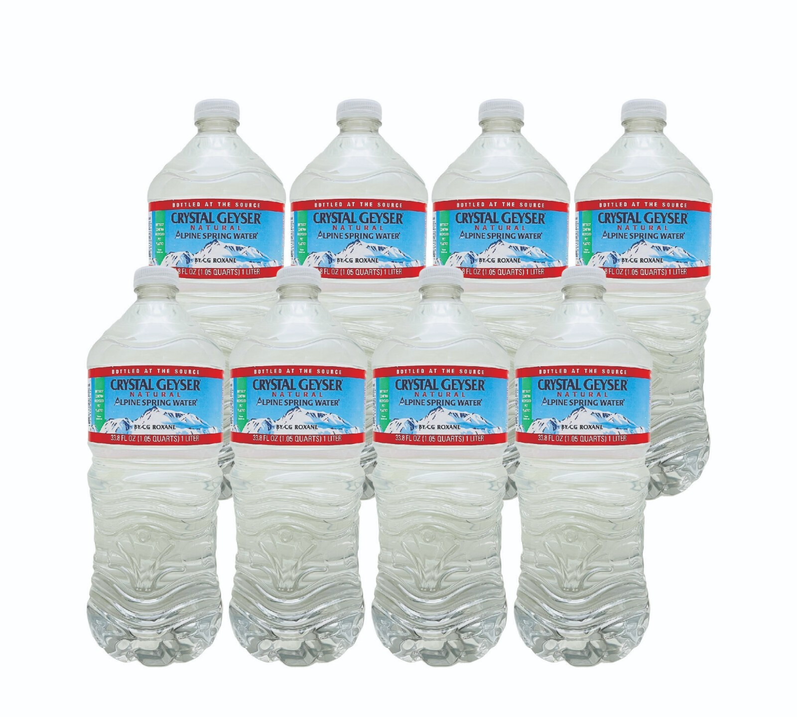Crystal Geyser Natural Alpine Spring Water- 33.8 Fl oz (1L