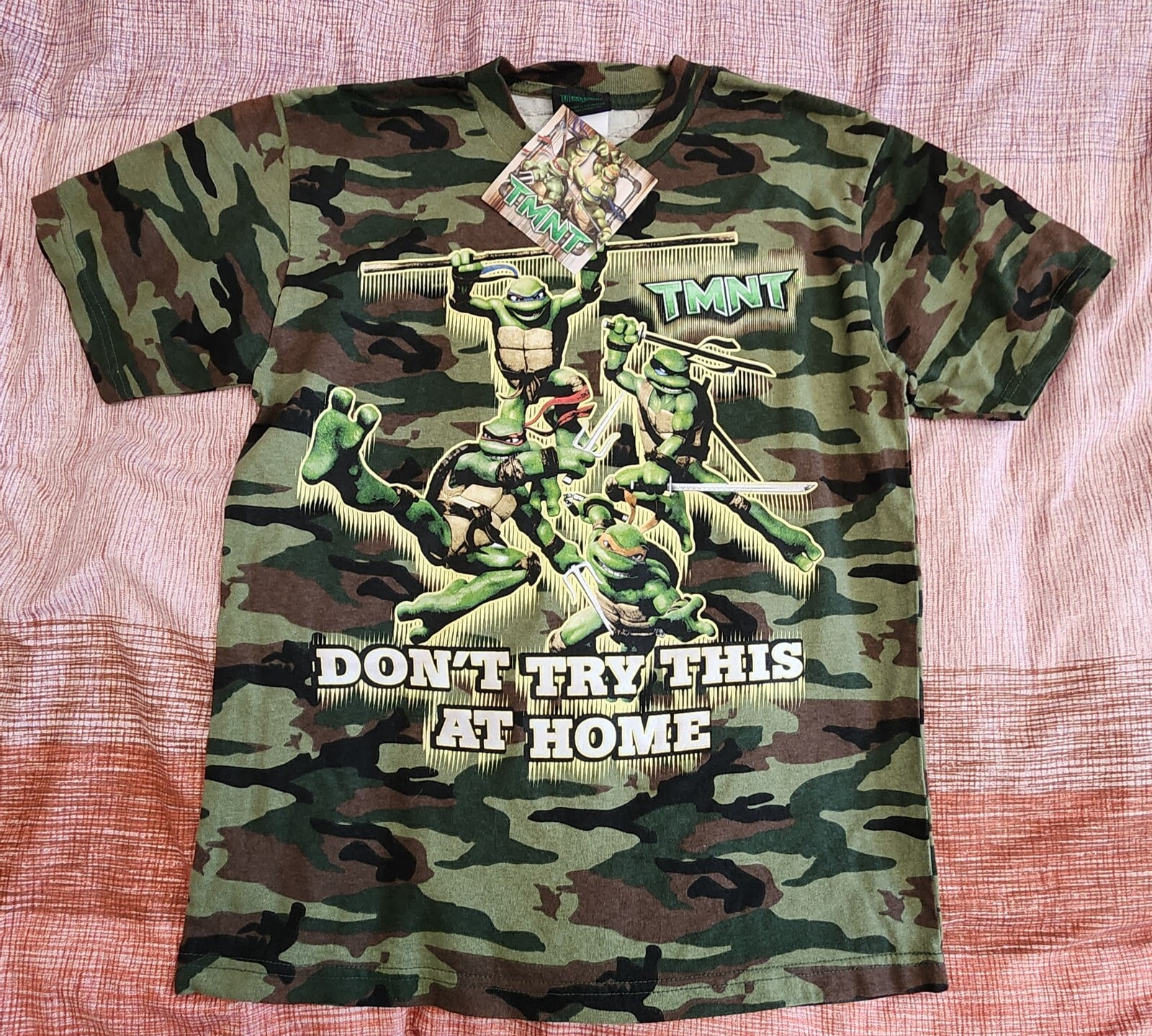 Vintage Green Camouflage TMNT Teenage Mutant Ninja Turtles