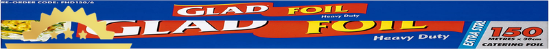 Heavy Duty Aluminum Foil 150M x 30cm, Extra Strength, 1 Roll, Kitchen Wrap