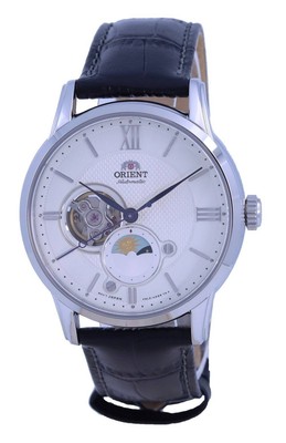 Pre-owned Orient Classic Sun Moon Phase Open Heart Dial Automatic Ra-as0011s10b Mens Watch