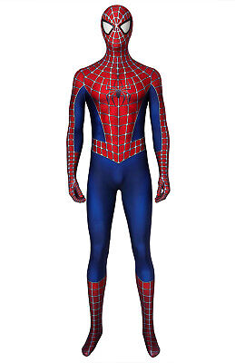 Spiderman Amazing iron Spider Costume 3D Adult Superhero Jumpsuit Cosplay Lot