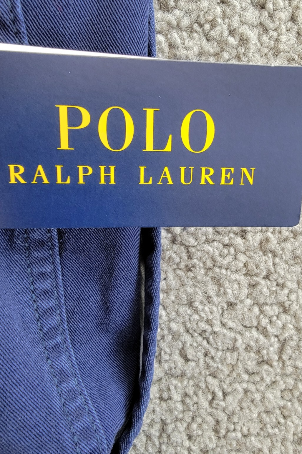 Polo Ralph Lauren Big & Tall Classic-Fit Chino Shorts Men's 46B/46G Navy Button~ - Picture 17 of 18