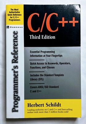 Osborne Complete Reference Ser.: C/C++ Programmer's Reference, Third Edition by