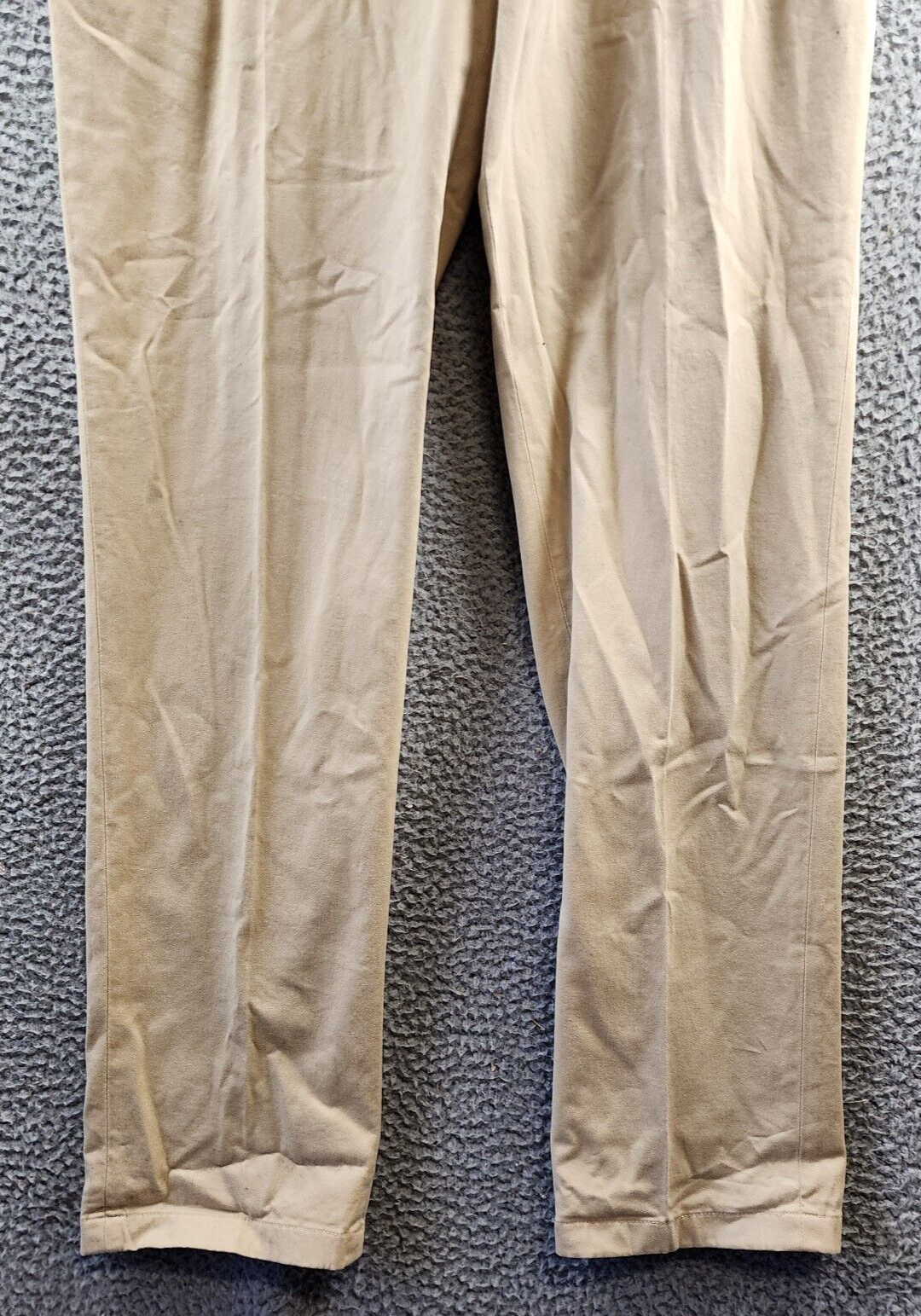 Polo Ralph Lauren Stretch Chino Suit Pants Men's 36/33 Tan Pocket Belt Loop Zip - Picture 4 of 15