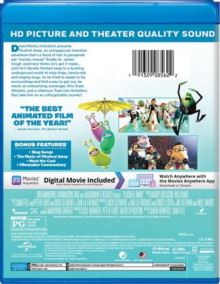 Flushed Away Blu-ray Hugh Jackman NEW