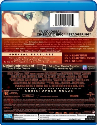 Oppenheimer Blu-ray  NEW