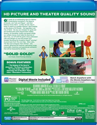 The Road to El Dorado Blu-ray Kevin Kline NEW