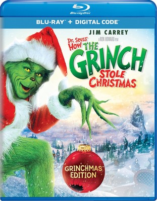 Dr. Seuss' How The Grinch Stole Christmas Blu-ray Jim Carrey NEW