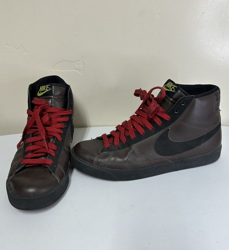 Nike Blazer High Men's Size 11 Brown Black Red 2009 Release