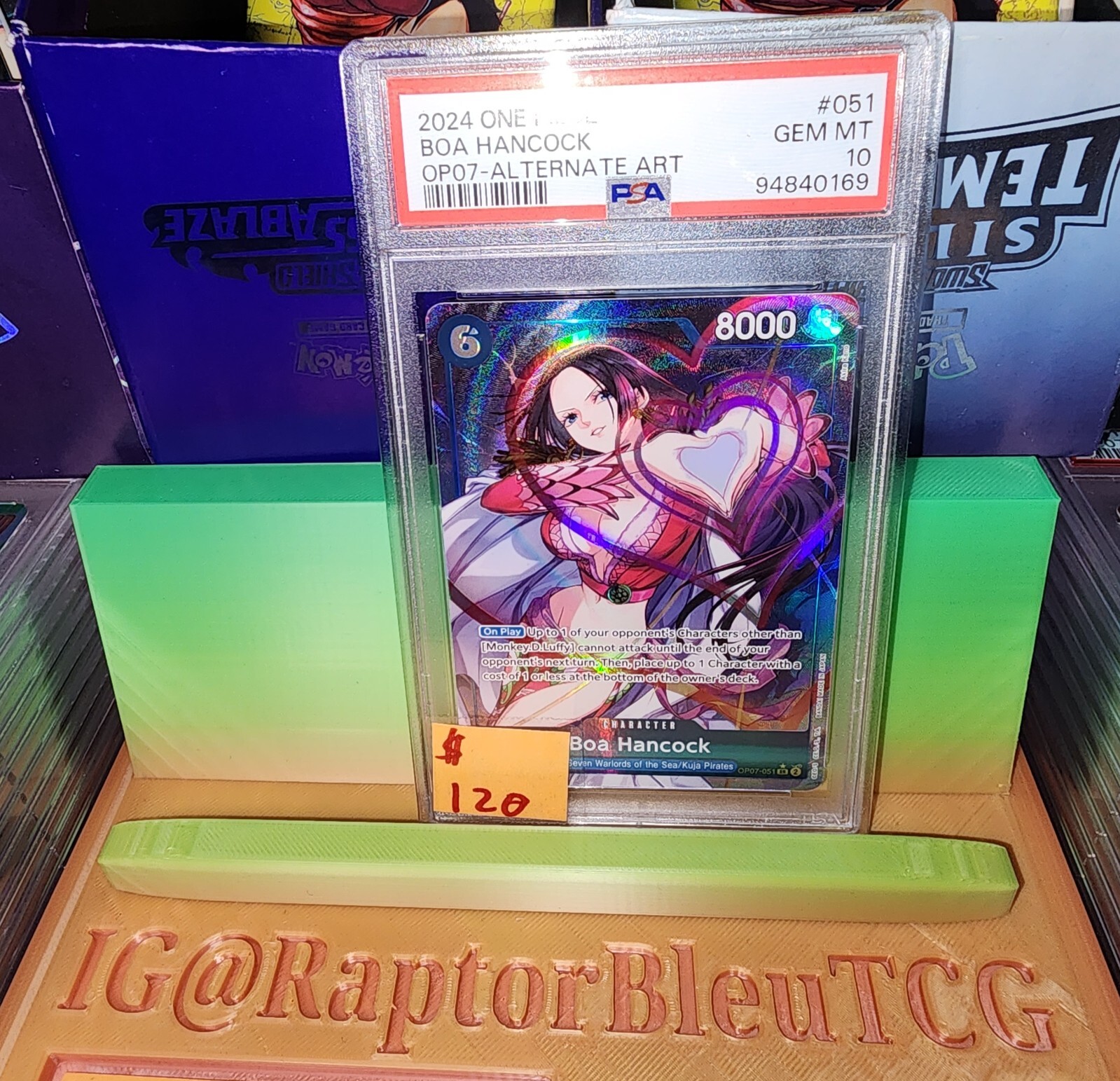 PSA 10 BOA HANCOCK OP07-051 SR ALT ART ONE PIECE CARD PSA 10 BOA HANCOCK OP07-051 SR ALT ART ONE PIECE CARD