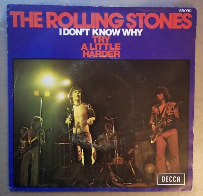 I Don't Know Why/Try A Little Harder (FR) 1975 PS Single by The Rolling Stones