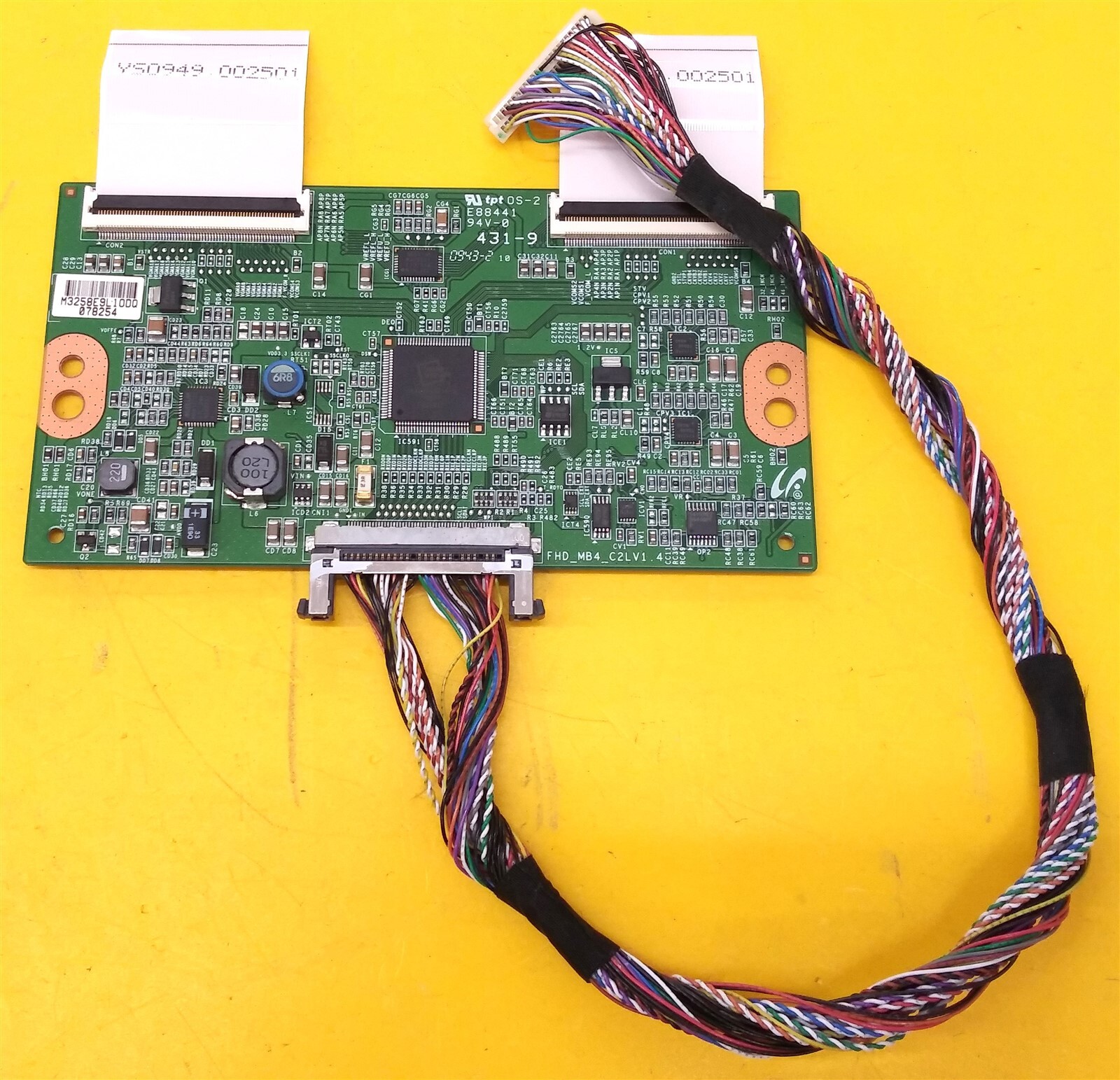 ⭐️⭐️⭐️⭐️⭐️ TV TCon T-Con Board LJ94-03258E w Flex Ribbon Cable & LVDS Cable ⭐️⭐️⭐️⭐️⭐️ TV TCon T-Con Board LJ94-03258E w Flex Ribbon Cable & LVDS Cable