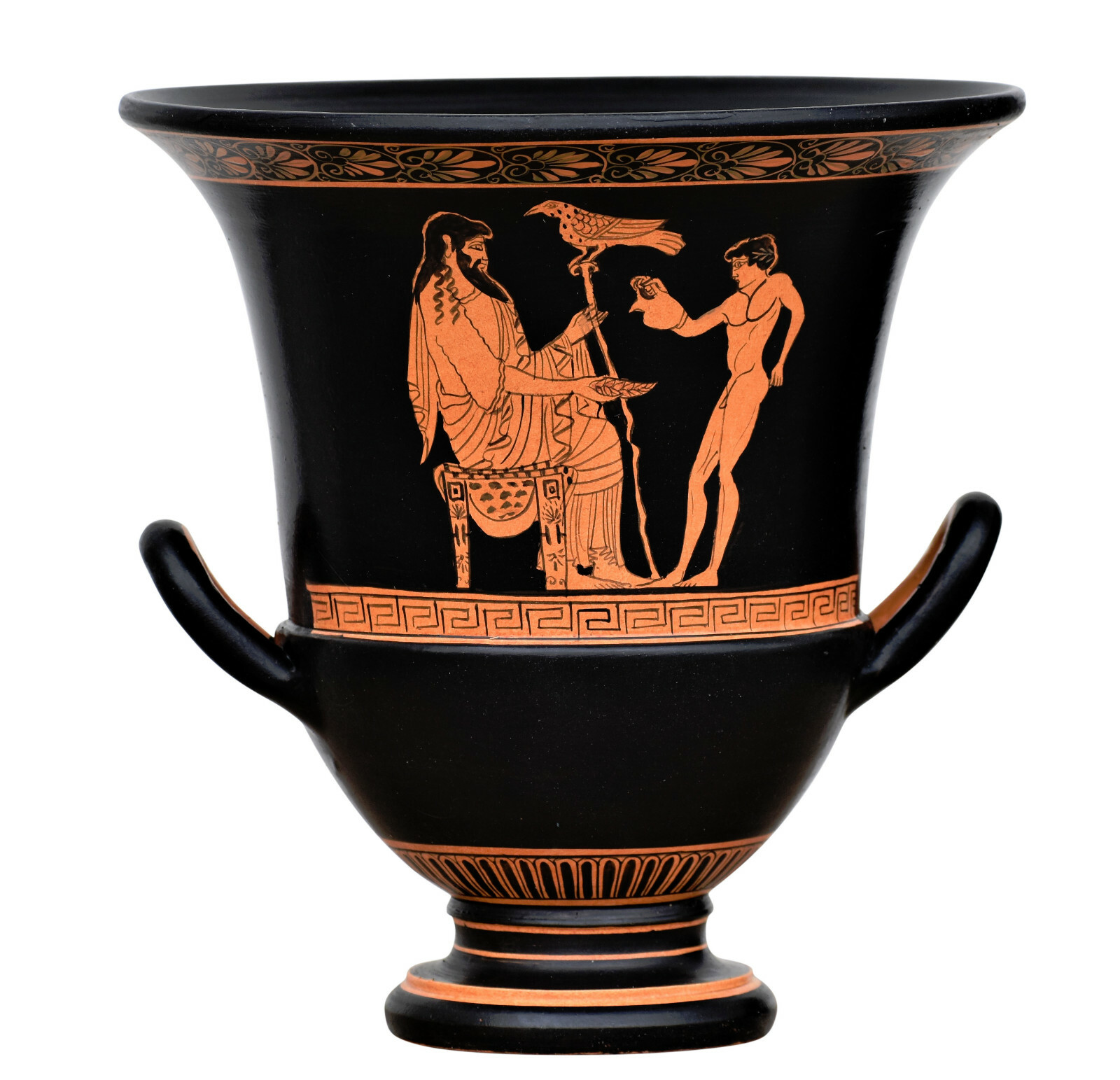 God Zeus and Ganymedes Gay Vase Homosexual Love Ancient Greek