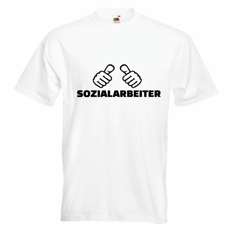 T-Shirt Sozialarbeiter - PÃDagoge - Arbeitsamt - Sozialamt - Jugendamt In WeiÃ