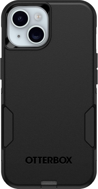 iPhone 16e, 15, 14, & 13 Commuter Series Case - Black, Slim & Tough, Pocket-Frie