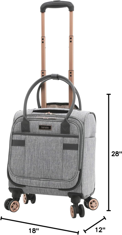 Women'S Hudson Softside Spinner Luggage, Heather Gray, 3-Piece Set (16/20/28)