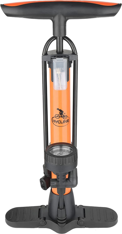 Bike Tire Pump with Gauge: Hycline High Pressure 160 PSI Bicycle Air Pump