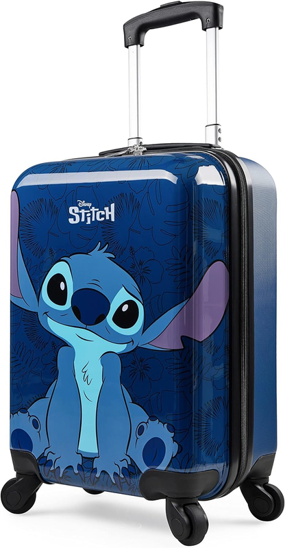 Disney Stitch Kids Suitcase with Wheels - 19&rdquo;, 4 Wheels Ha