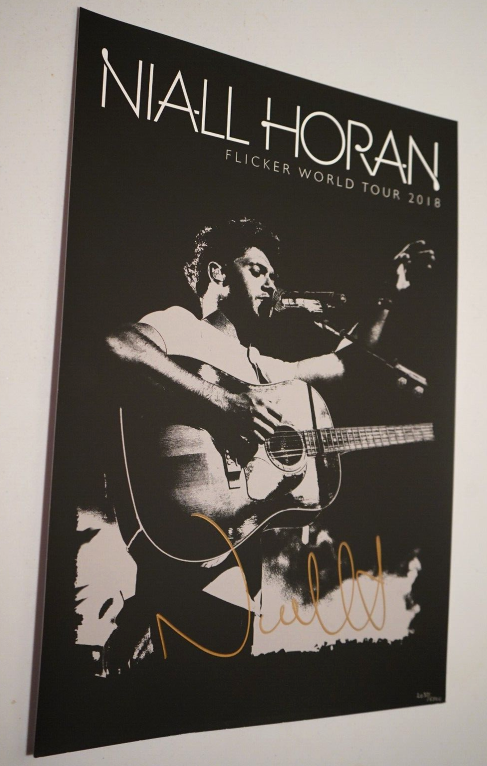 Niall Horan 直筆サインポスター Niall Horan Flicker World Tour 2018 VIP Signed Autographed