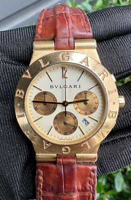 Bvlgari 18k gold watch sale