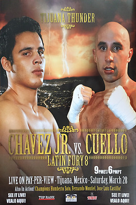 Jared chavez トゥーファキャストブレス Original Vintage Julio Cesar Chavez Jr. vs. Luciano Cuello