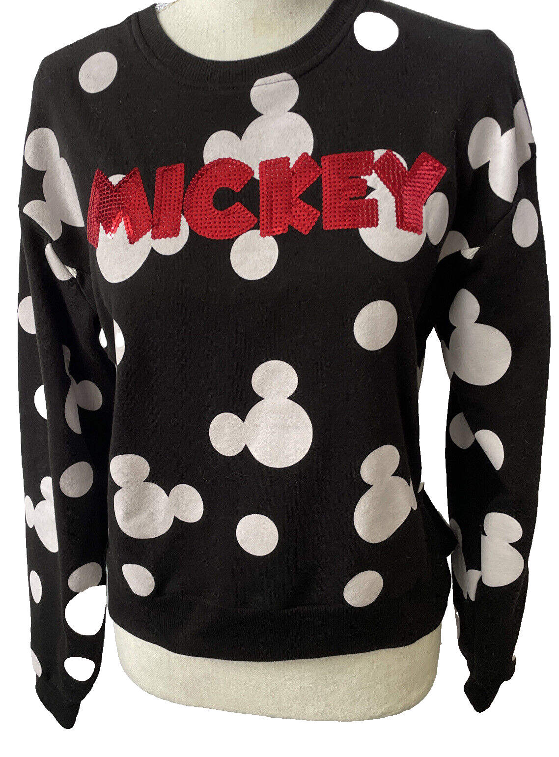 トップス JOURNALSTANDARDrelumeChampion MICKEY Disney Mickey Mouse Jr Medium 7-9 Sequin Embellished