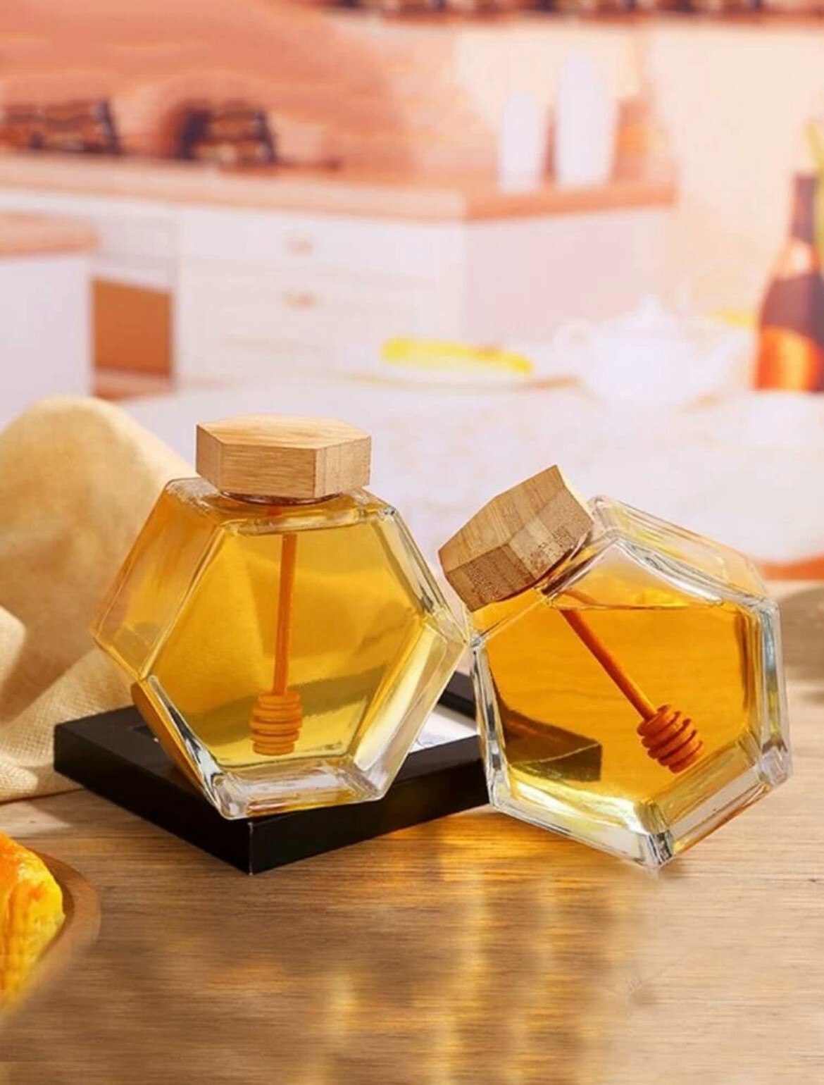 Glass Honey Dipper 40pcs Honey Dipper Sticks Honey Jam Syrup Wooden Dipper Sticks Honey Spoon Dippe Honey Dipper Glass