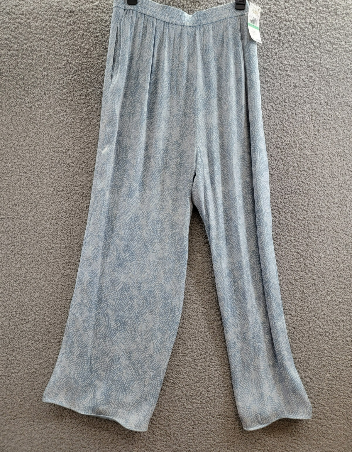 MICHAEL Michael Kors Petal Wide Leg Pants Women's L Chambray Zip Hook & Bar - Picture 12 of 16
