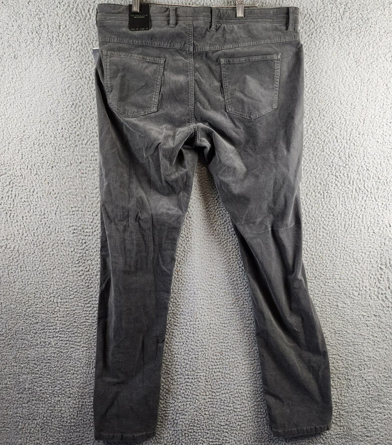 The Men's Store at Bloomingdale's Tailored Fit Corduroy Pants Men's 38Wx34L Gray - Picture 11 of 14