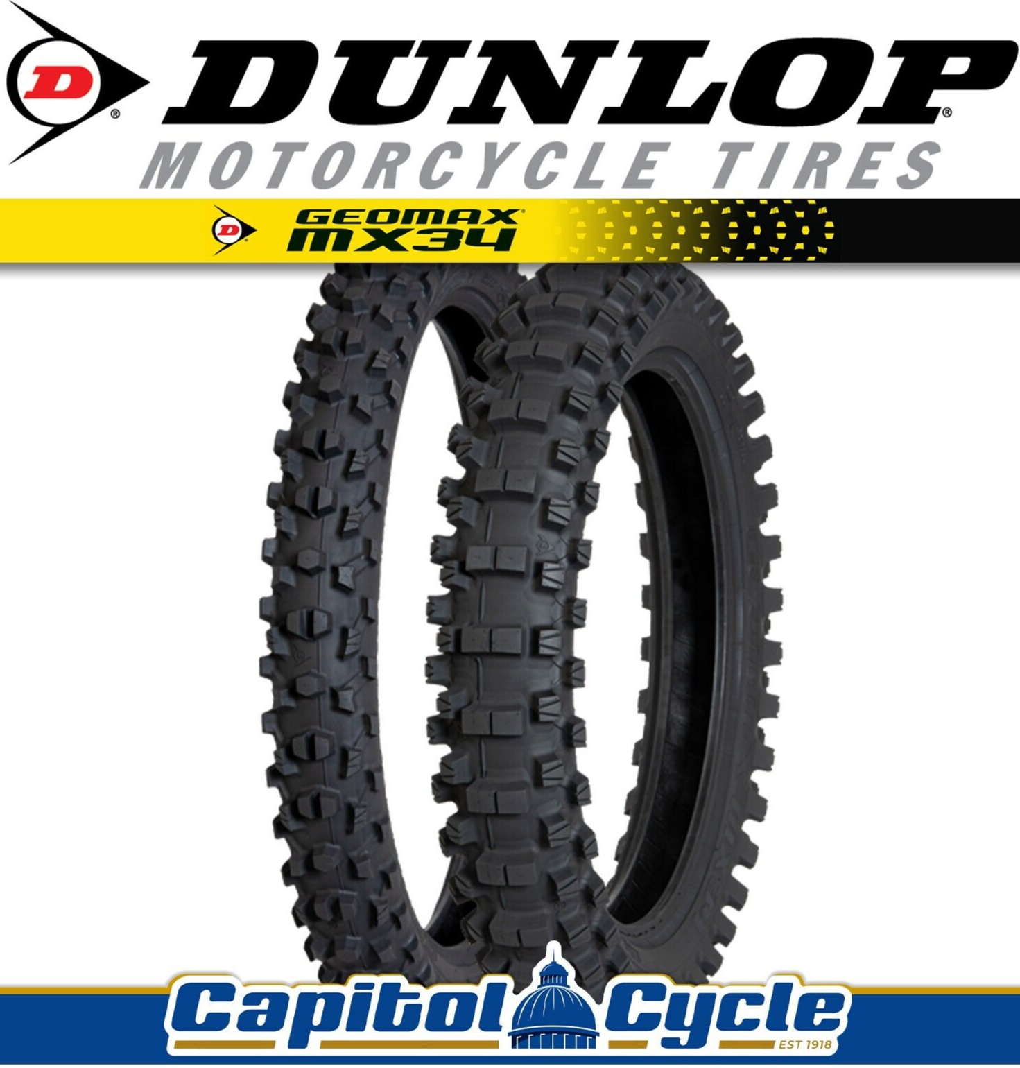 DUNLOP GEOMAX MX3S 110/90-19モトクロスタイヤ DUNLOP GEOMAX MX3S 110/90-19モトクロスタイヤ