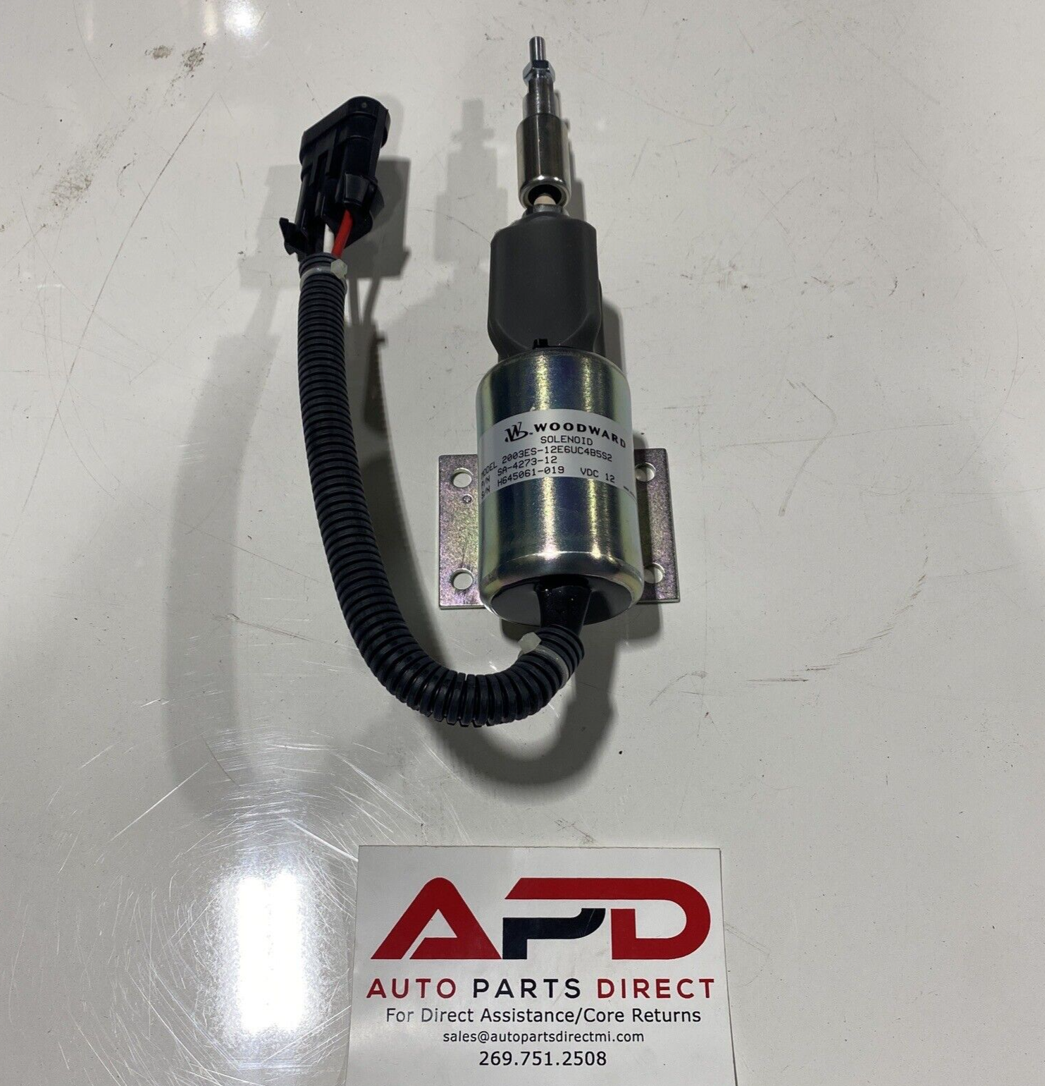 New Woodward Fuel Shut Down Solenoid 12V for 7.8L Ford New Holland F3HZ-9N392-D New Woodward Fuel Shut Down Solenoid 12V for 7.8L Ford New Holland F3HZ-9N392-D
