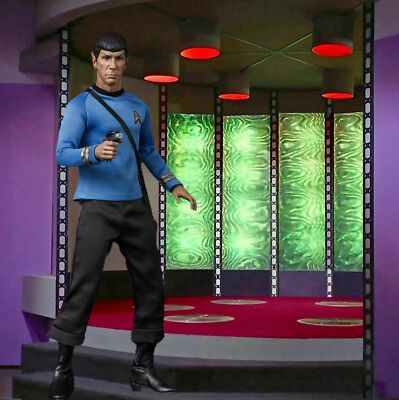 1/6 Star Trek Transporter Backdrop 15''x15'' - Ideal for 1/6 Kirk Spock QMx