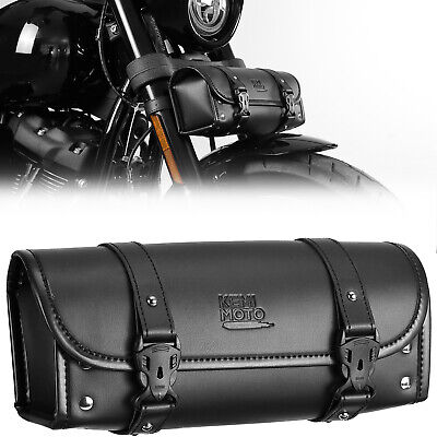 Motorcycle Front Fork Tool Bag Handlebar Saddlebag For Sportster Touring Suzuki