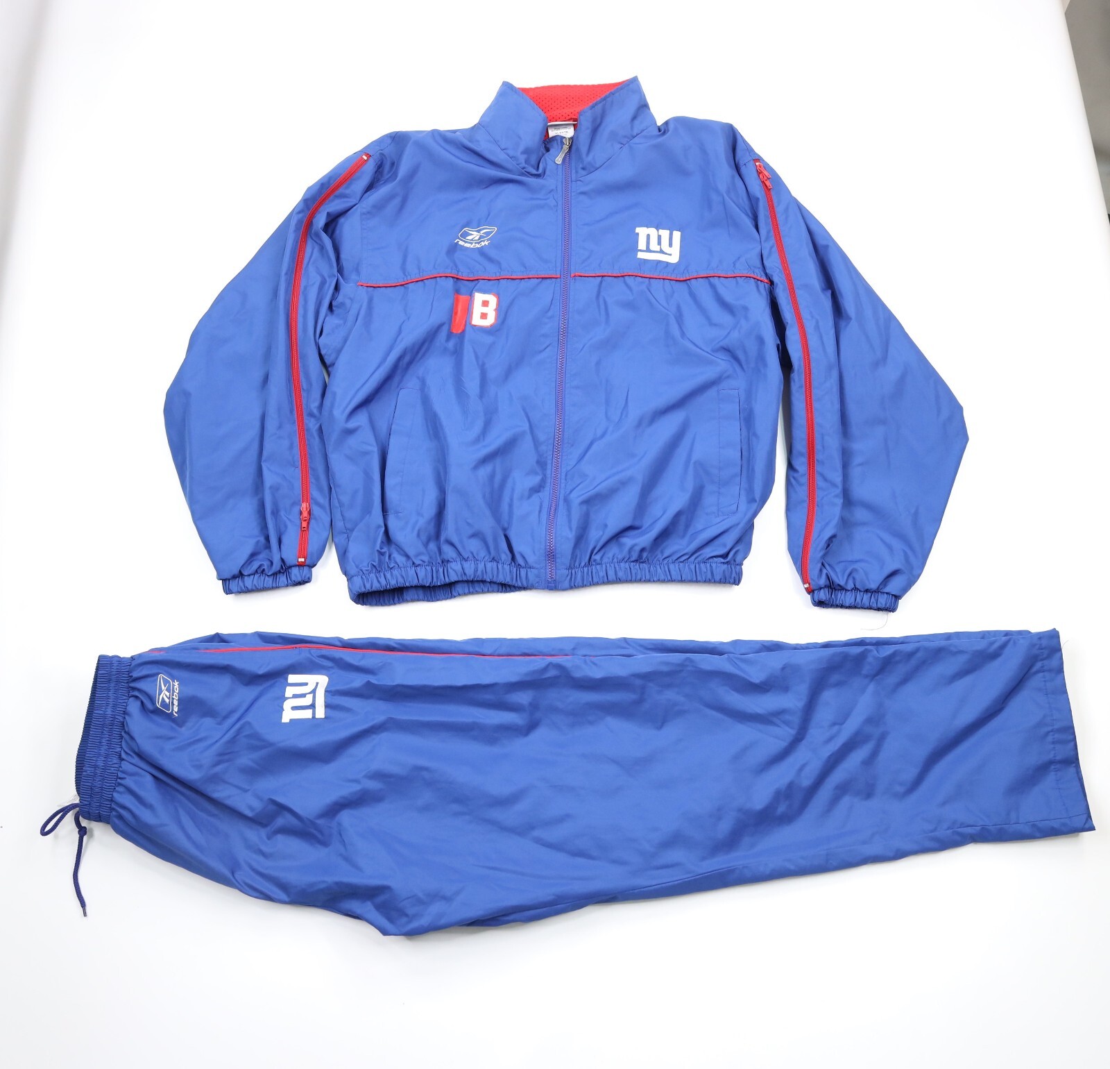 Reebok NFL ジャケット VINTAGE REEBOK JEFF HAMILTON NFL TEAM LOGOS LEATHER JACKET