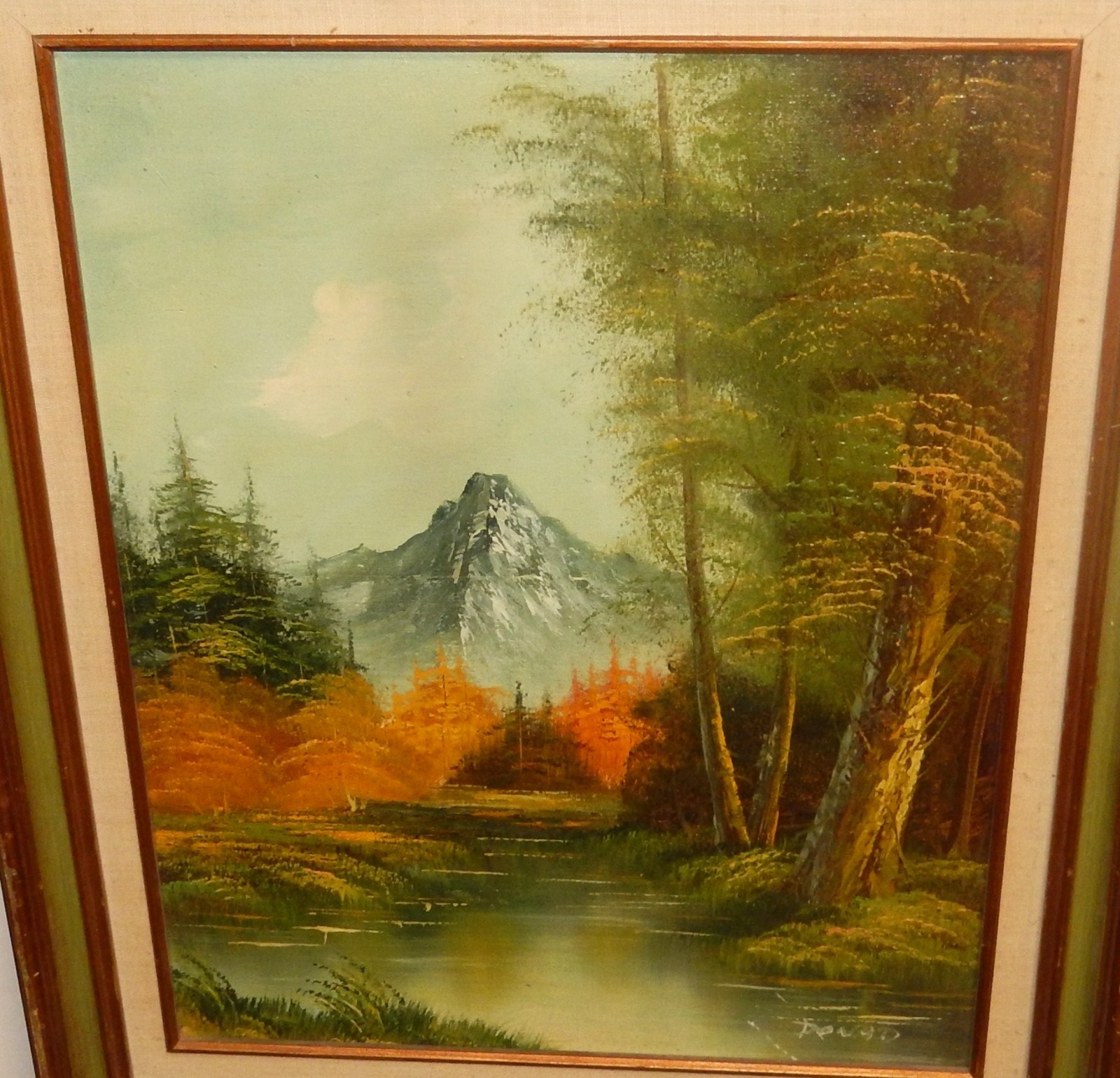 Donald’s 作　風景画 ドアと庭の油彩画 Donald's 作 風景画 ドアと庭の油彩画 Donald's 作 風景画 ドアと