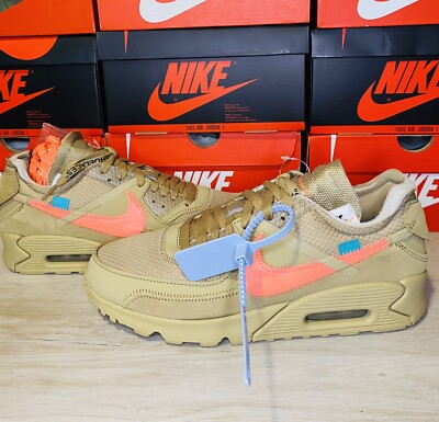 Size 10 - Nike Air Max 90 x OFF-WHITE Desert Ore 2019