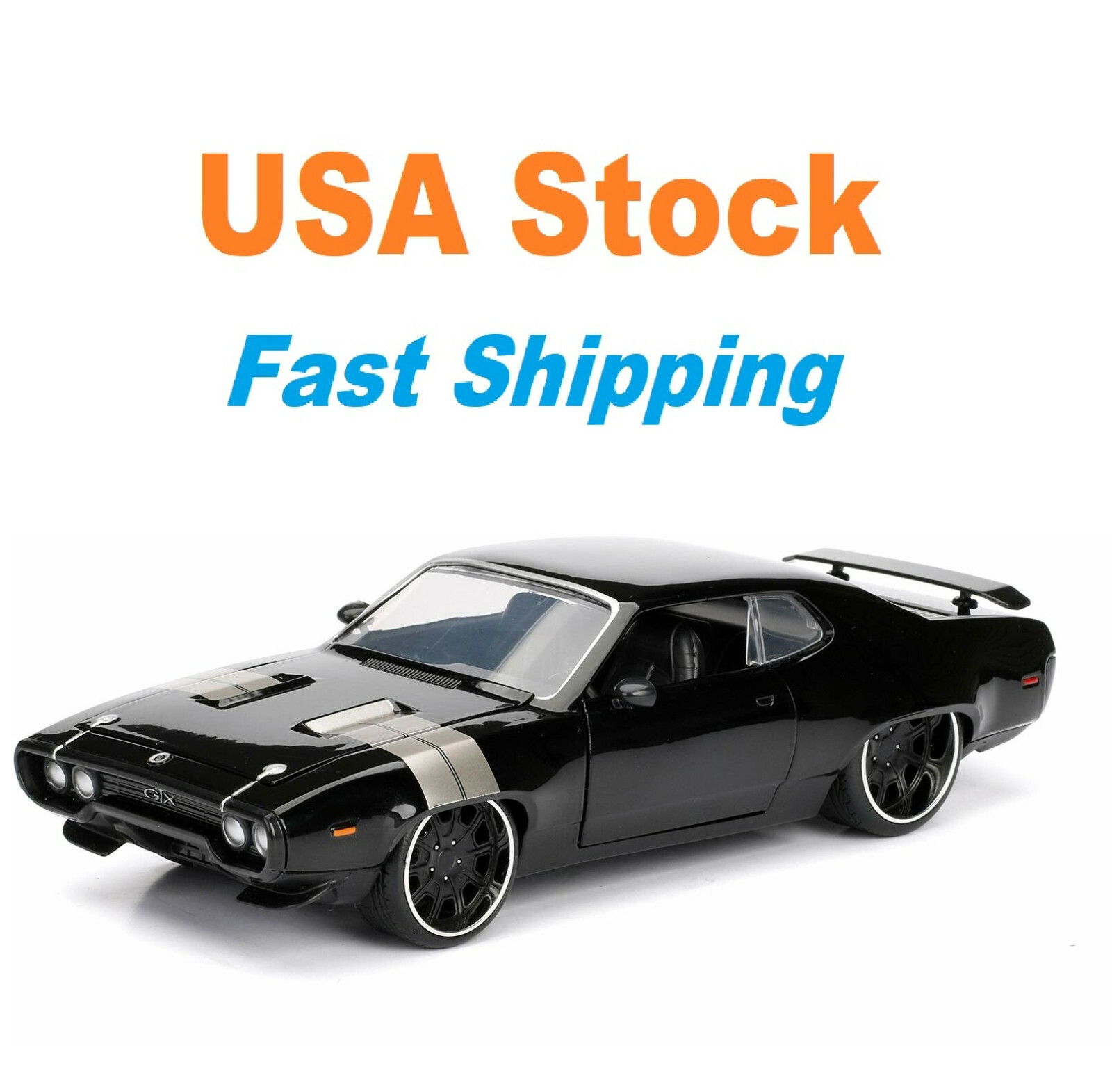 Fast And Furious Dom's 1972 Plymouth GTX, JADA, Diecast Toy