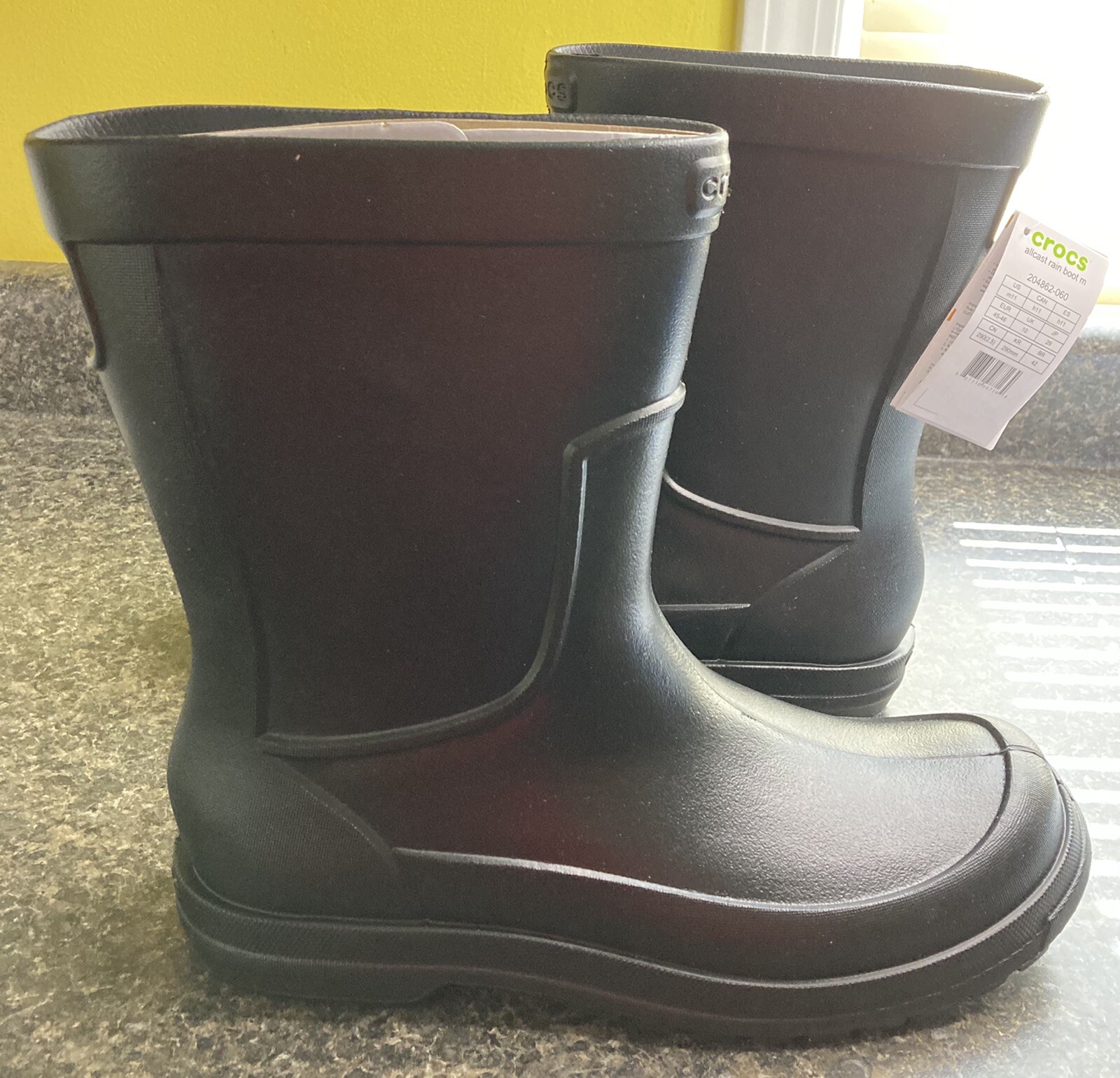Crocs Men's All Cast Rain Boots Size 
