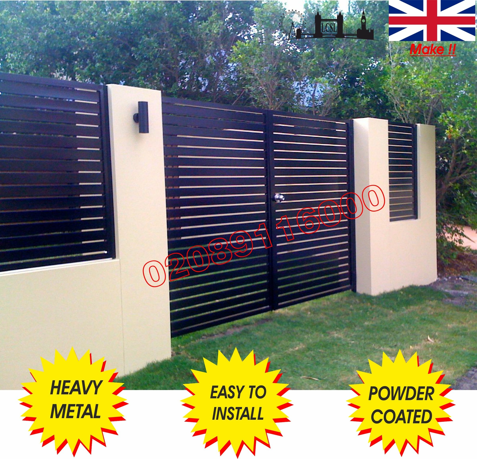 DRIVEWAY GATES / METAL GATES / COMPOSITE WOOD GATE/ WROUGHT IRON GATE/BI FOLDING