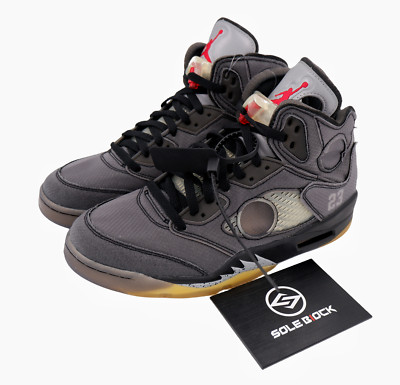 Jordan 5 Retro SP x Off-White Mid Muslin Retro Sneakers Men's CT8480-001