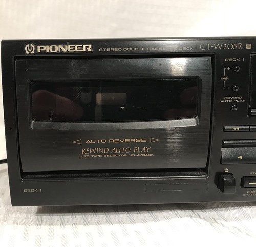 Pioneer CT-W205R Dual Stereo Cassette Player Recorder TESTED Great Condition!