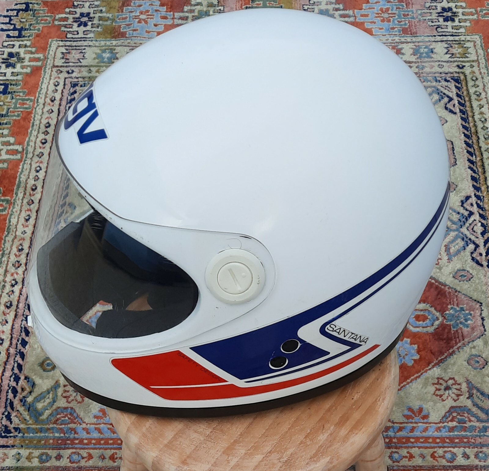 1980s AGV・VALENZA VINTAGE MOTOCROS Vintage A.G.V. Valenza Motorcycle Helmet AG-100/ Made In