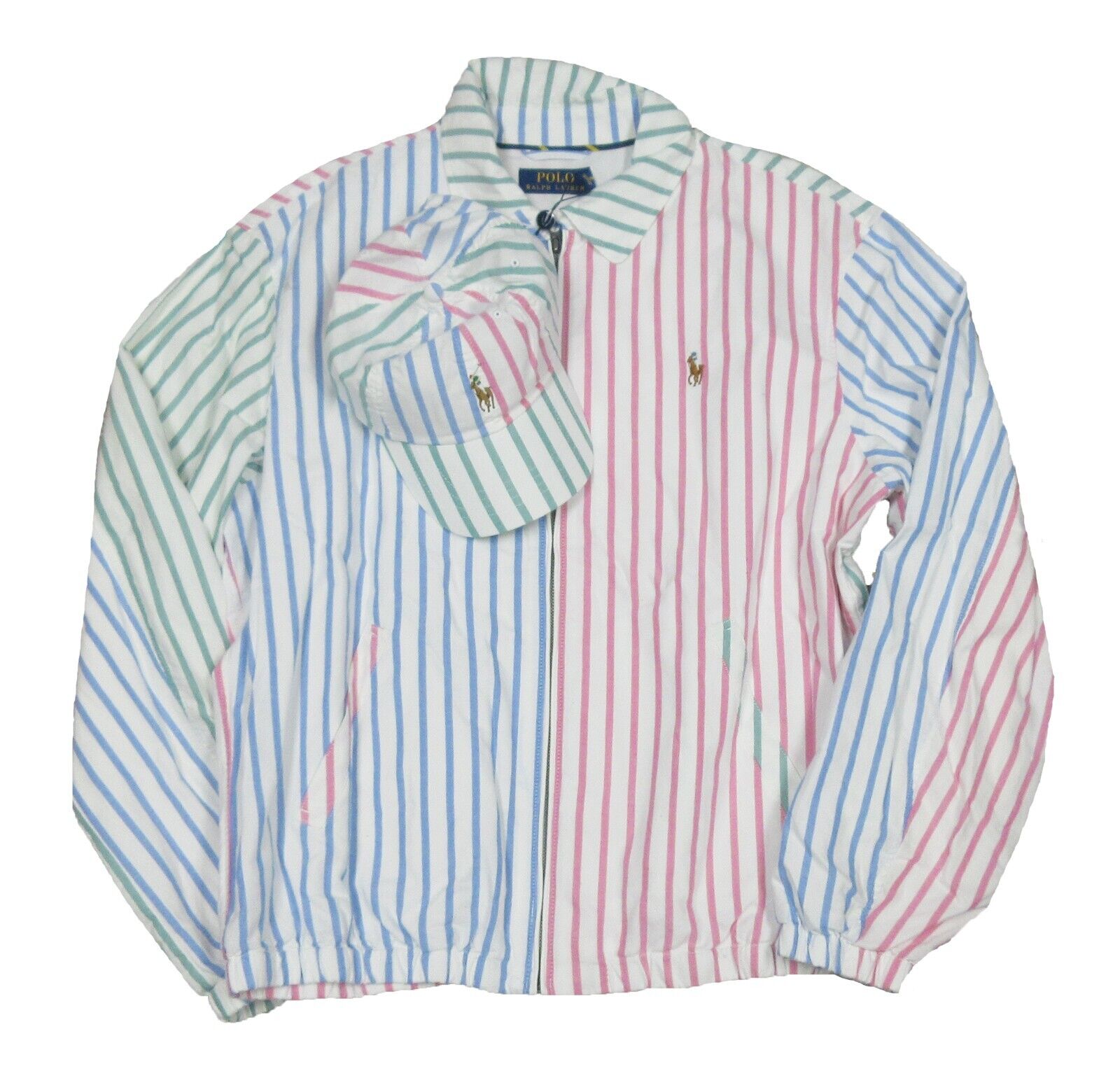 Polo Ralph Lauren Men's White Multi Stripe Bayport Polo Ralph Lauren Men's White Multi Stripe Bayport