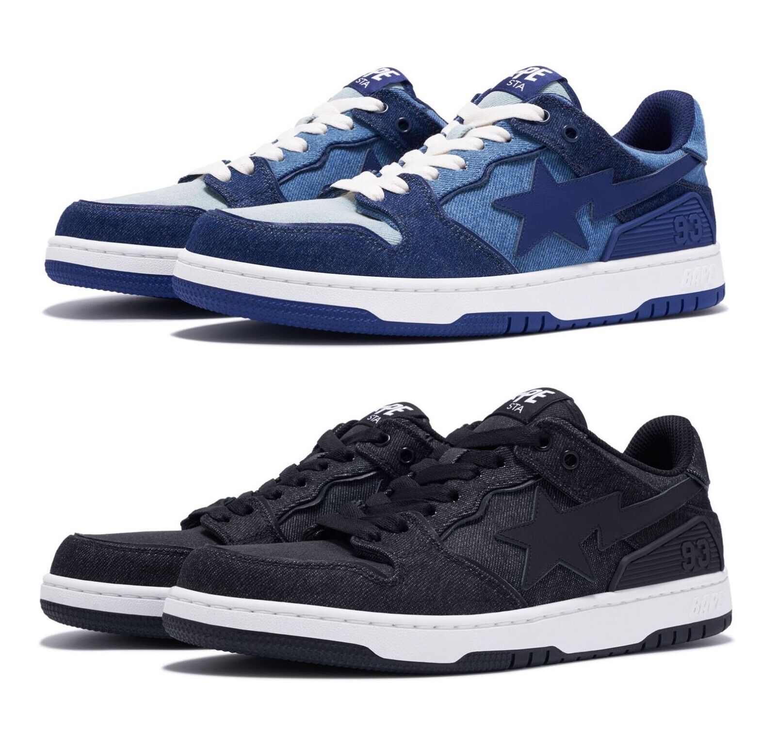 A BATHING APE Men's Footwear BAPE SK8 STA DENIM 1J30191022 b A BATHING APE Men's Footwear BAPE SK8 STA DENIM 1J30191022 b