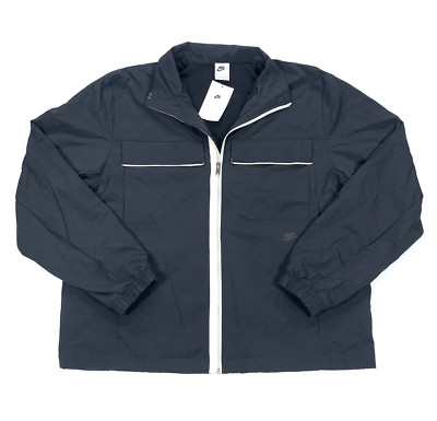 Nike Sportswear Essentials Lined Full Zip Black Jacket DM6694-010 Men Size XL