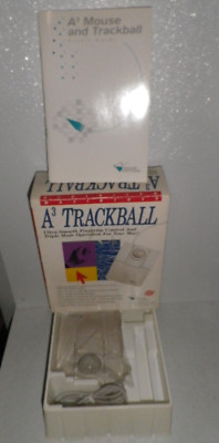 Macintosh 1993 Mouse Systems A3 Trackball Mouse Apple Mac Compatible In Box