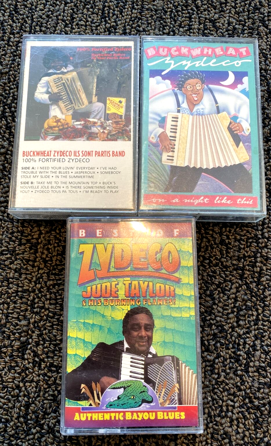 CD ( JUDE )3枚 LOT (3) Cassette Tape Zydeco Buckwheat Jude Taylor - U Get