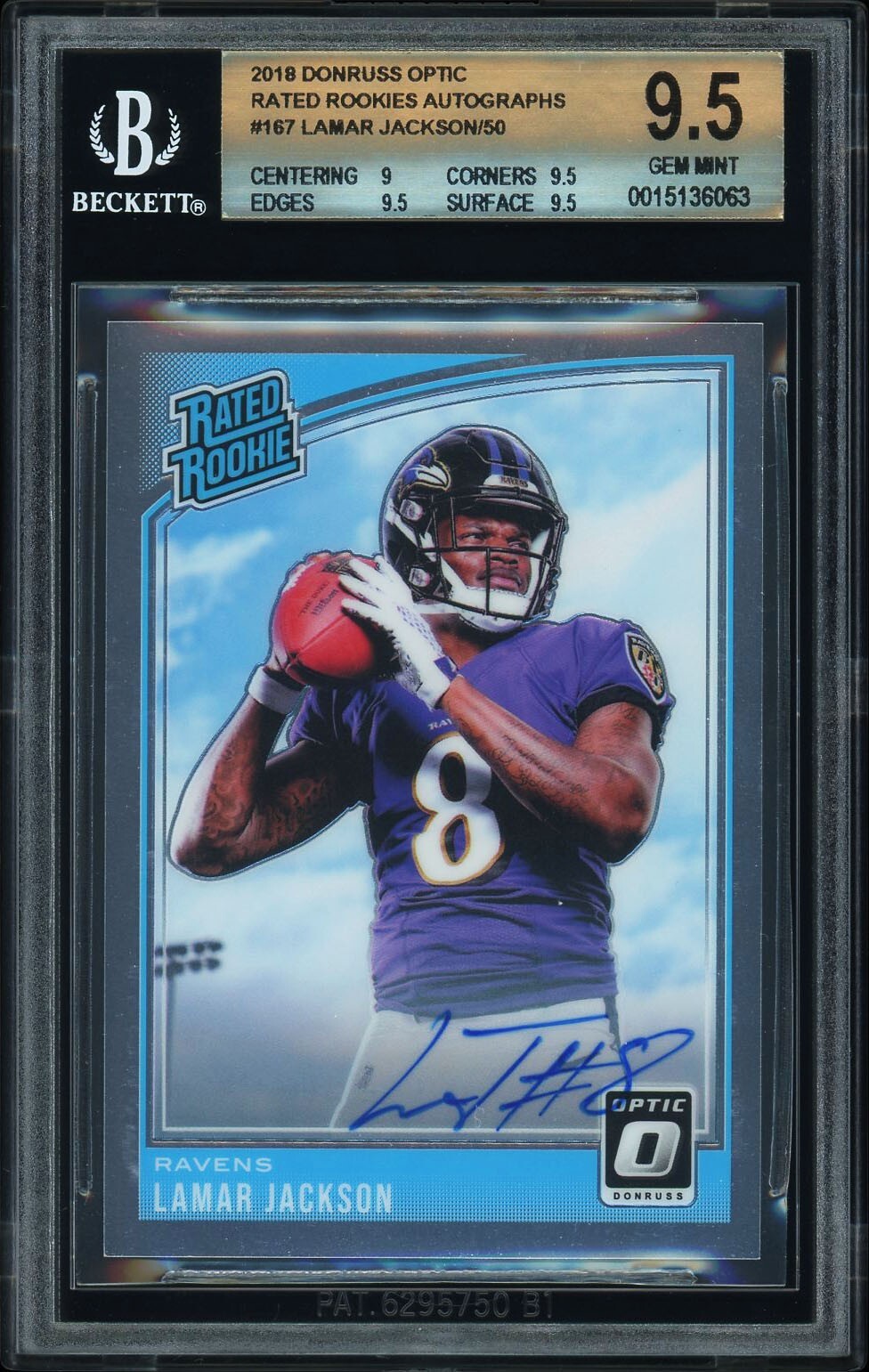 PANINI NFLカード DONRUSS OPTIC PRIZM LAMAR JACKSON BALTIMORE 67/99 #9 送料無料 中古 IT1 Amazon.com: 2023 Donruss #18 Lamar Jackson NM-MT Baltimore