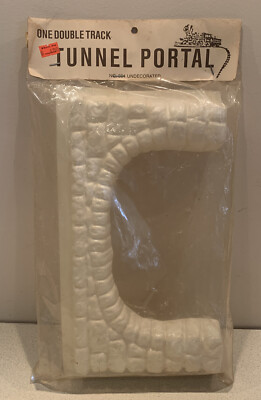Vintage Antique Trains DOUBLE TRACK TUNNEL PORTAL No. 004 Undecorated NEW~Sealed