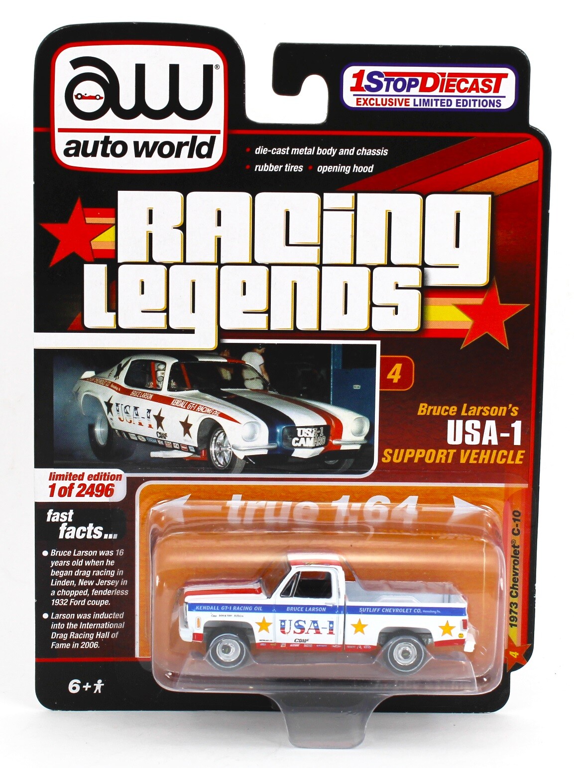 2021 AUTO WORLD 1:64 *RACING LEGENDS* USA-1 1973 Chevrolet C